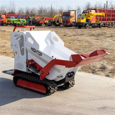 محرك البنزين Epa Mini Crawler Dumper Transporter Rubber Track Dumper HT500