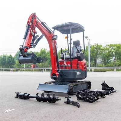 سرعة التأرجح 12RPM 1800kg الحفرة الهيدروليكية المصغرة مع مسار قابل للانسحاب للحفر الفعال
